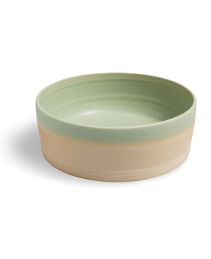 Ceramic food bowl Bo - emerald