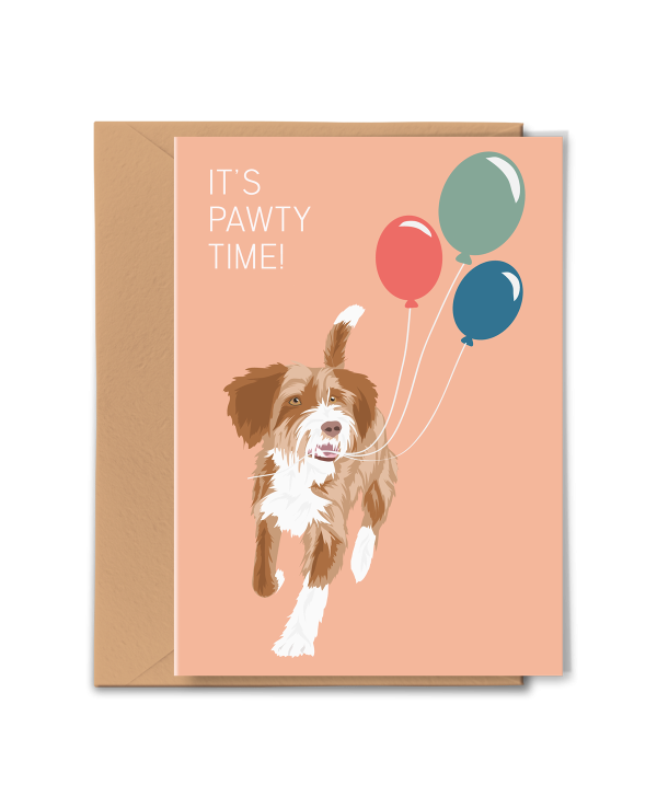 PGC20X04_Greeting Card It's Pawty Time