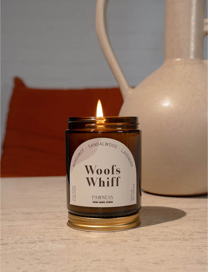 Lighted candle