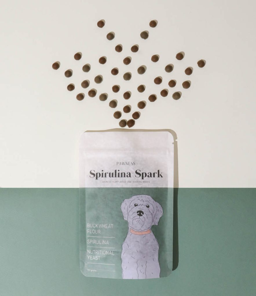 Spirulina Spark Training Treats in pouch