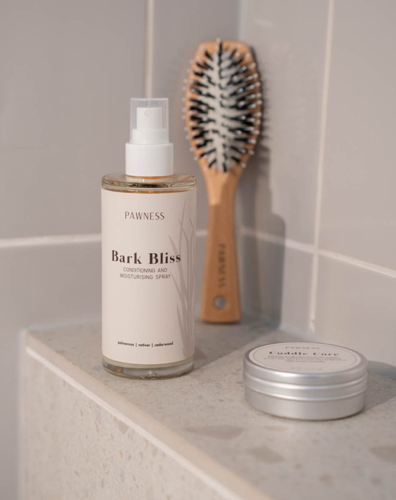 Bark Bliss Spray in Bathroom