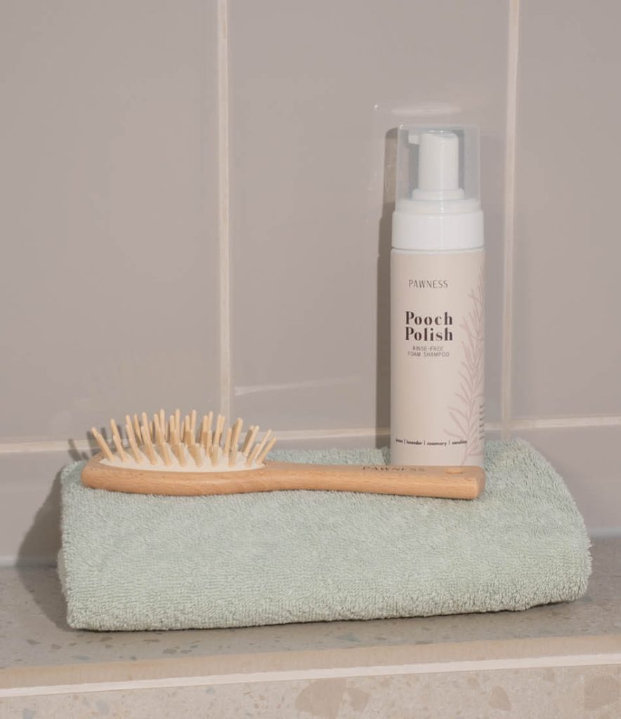 Pooch Polish in bathroom
