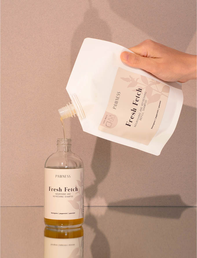 Filling Fresh Fetch Bottle