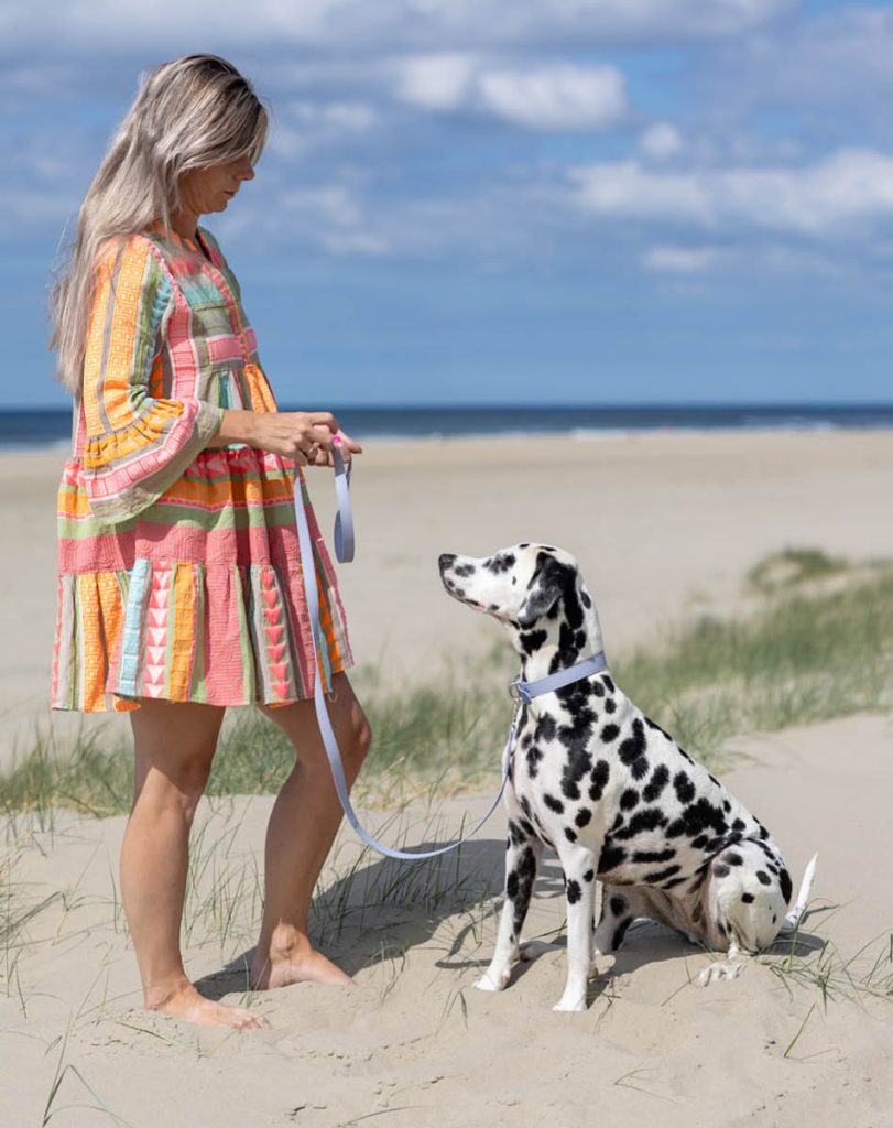 Lizzy and Samara on the beach